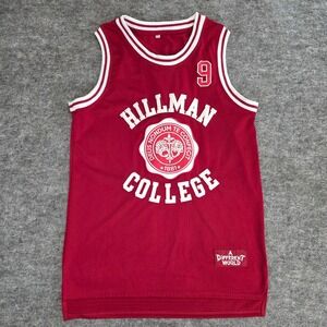 Hillman College Dwayne Wayne #9 Basketball Jersey Small Red A Different World